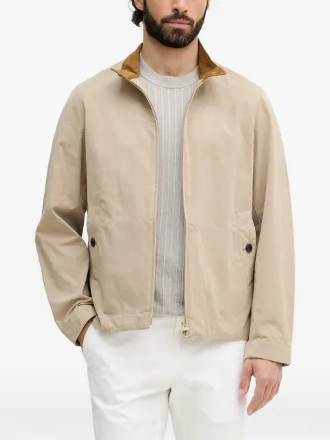 Barbour Tyneside corduroy-collar funnel-neck jacket Neutrals MCA1118