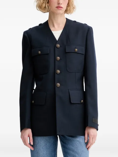 Kenzo multi-pocket military jacket Blue FG52VE2869TN