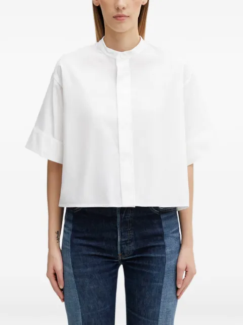 Kenzo mandarin-collar short-sleeve shirt White FG52CH2819LF