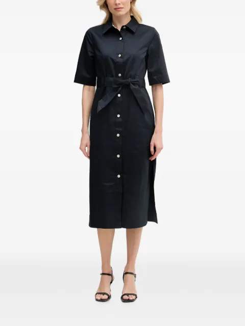 Barbour Sloane belted button-down midi dress Blue LDR0981