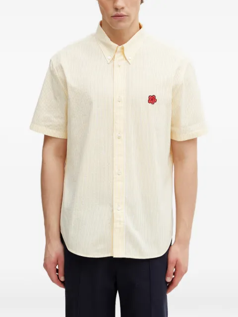 Kenzo Boke Flower seersucker shirt Yellow FG55CH1099KB