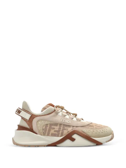 FENDI Flow leather-panelled sneakers Pink 8E8620AYF9