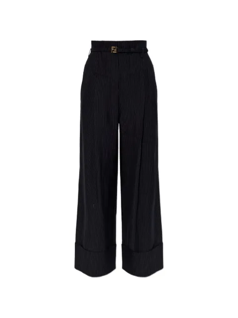 FENDI pinstripe trousers Black FR6673AW7I