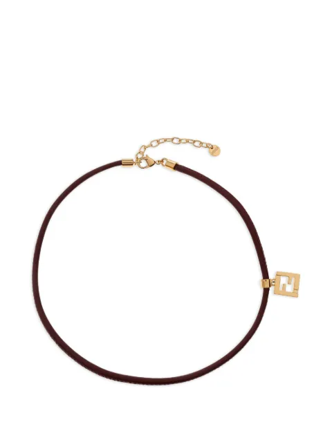 FENDI FF logo leather bracelet Gold 8AL293AH9W