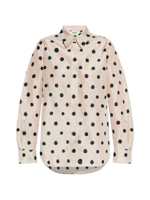FENDI polka-dot shirt Pink FS8312AVJQ