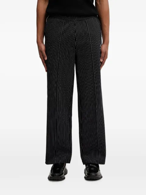 Fred Perry pinstripe-print track pants Black ST2101