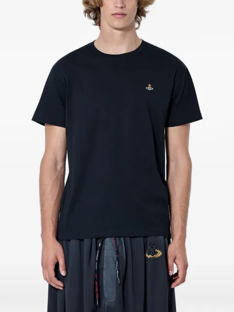 Vivienne Westwood Orb-embroidered T-shirt Black 3G010013J00BL