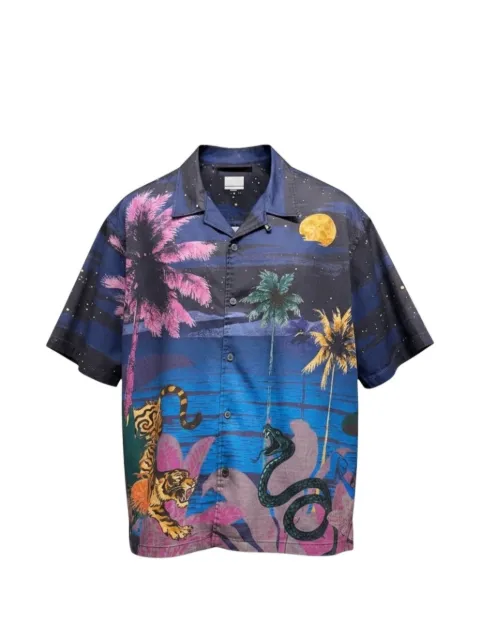 Ksubi Moonlight Diner graphic-print shirt Blue MPF26SH009
