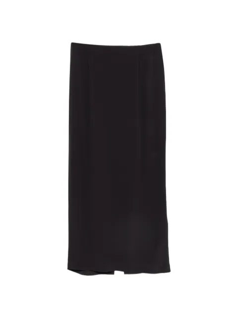 Su rear-slit midi skirt Black S6C601