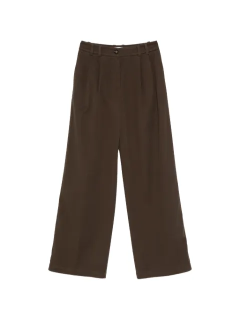 Marc O'Polo pleated wide-leg trousers Brown 5000014308