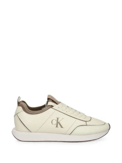 Calvin Klein logo-print panelled sneakers Neutrals HW0HW031180K9