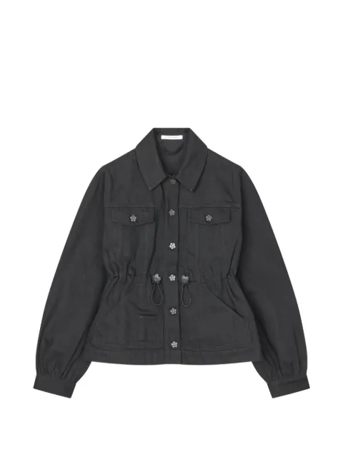 Cecilie Bahnsen Candida drawstring-waist denim jacket Black CBCANDIDADENIMJACKETDENIM