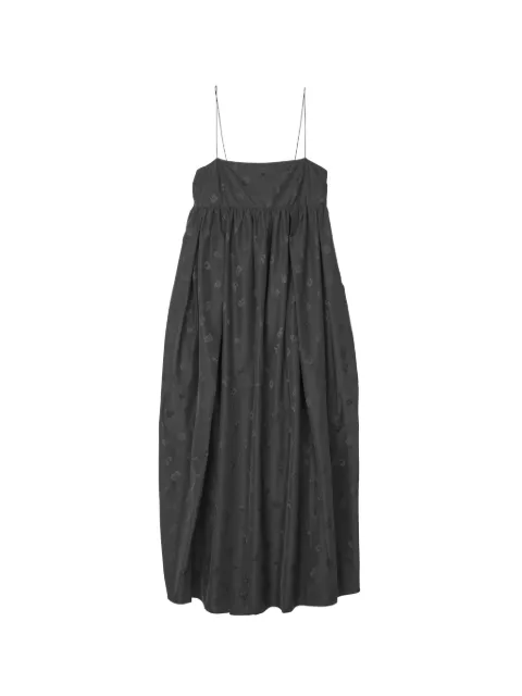 Cecilie Bahnsen Vilma floral-jacquard A-line midi dress Black CBVILMADRESSDITSYBELLIS