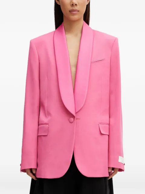 Kenzo shawl-lapel single-breasted blazer Pink FG52VE2859TF