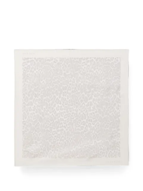 ANINE BING York leopard-print scarf Neutrals A1212400MTL20
