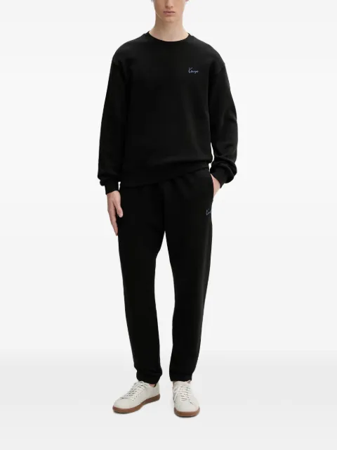 Kenzo logo-embroidered sweater Black FG65SW2694MJ