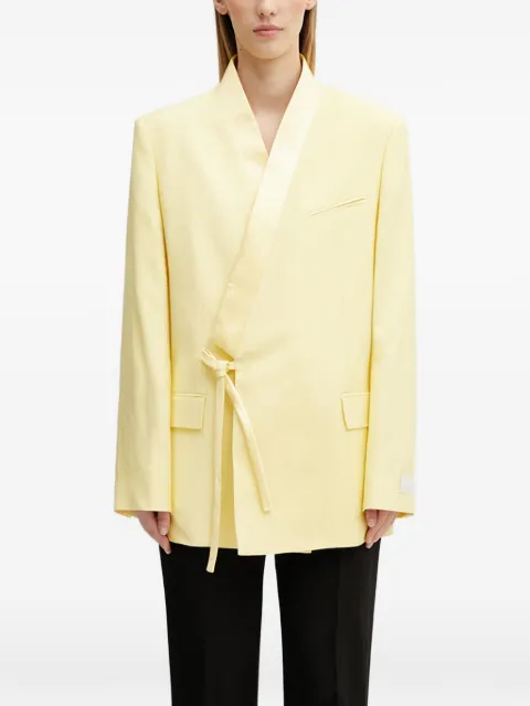 Kenzo wrap-style blazer Yellow FG52VE2809TX