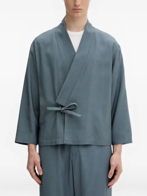 Kenzo kimono-style wrap jacket Blue FG65VE1409TX