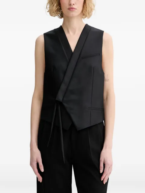Kenzo wrap-style sleeveless vest Black FG52GI0149FA