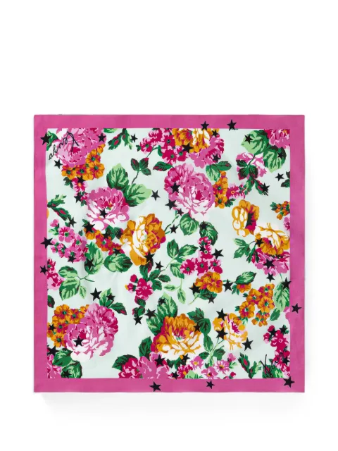 Kenzo Kenzo Floral star-pattern bandana scarf Neutrals FG58EU230PEC