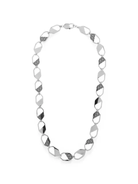 FENDI FF motif geometric-link necklace Silver 7AJ937B09