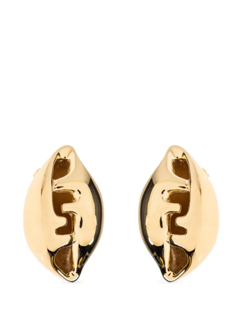 FENDI shell-shaped earrings Gold 8AL047B08