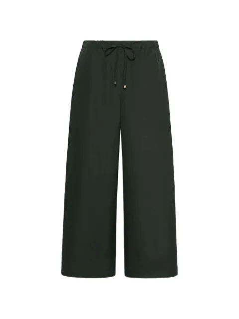 'S Max Mara drawstring wide-leg trousers Green 2629136051600069