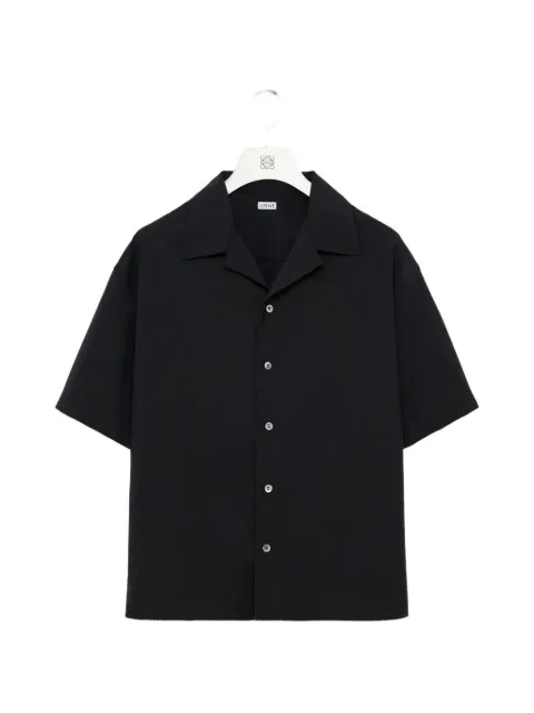 LOEWE short-sleeve wool shirt Black H526Y05XBC