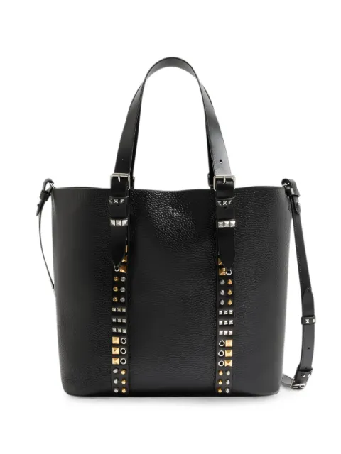 Valentino Garavani Rockstud leather tote bag Black 8Y2B0S84Z