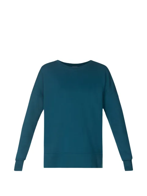 Sweaty Betty side-slit thumb-slot sweatshirt Green SB10386A