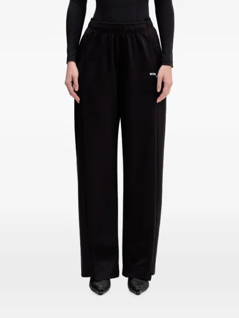 VETEMENTS logo-print track pants Black ME76GP132B