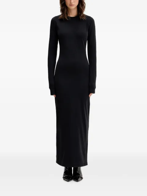 VETEMENTS long-sleeve maxi dress Black WE76DR540B