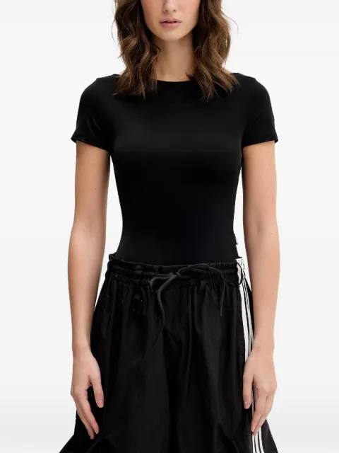 VETEMENTS open-back bow-detail T-shirt Black WE76TO447B