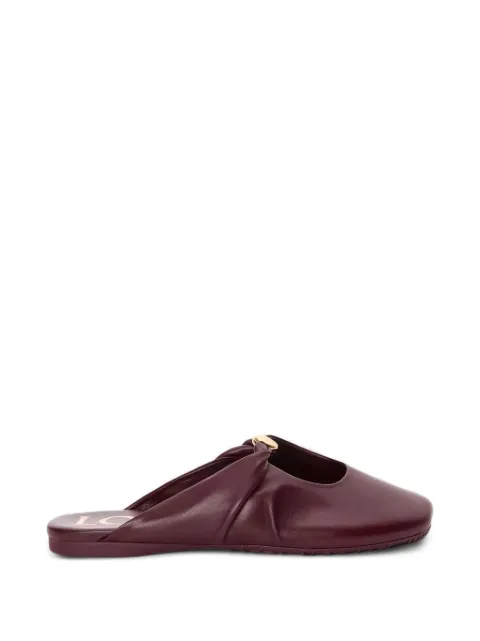 LOEWE Pebble leather mules Red L616465X86