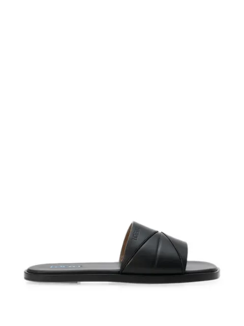 LOEWE Origami leather sandals Black M816465X66