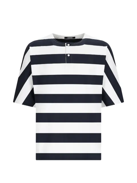Jacquemus striped cotton T-shirt Blue 26ETSM00581AJ00