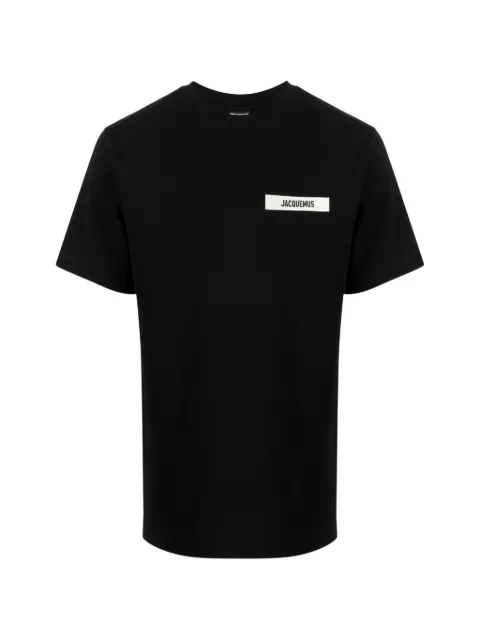Jacquemus grosgrain-logo T-shirt Black 25HTSM00133AJ00990