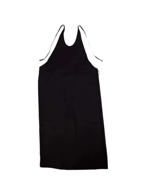 Baserange Apron Dress Black GBASERANGEAPRONDRESSBLACKRAWSILK