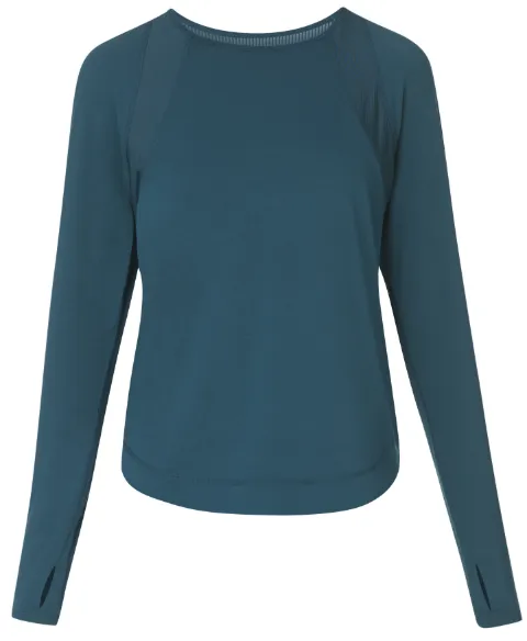 Sweaty Betty Breathe Easy long-sleeve T-shirt Green SB9911