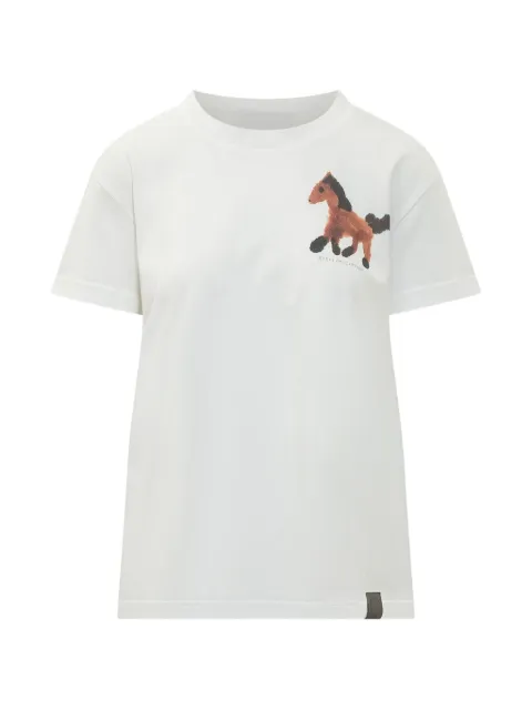 Stella McCartney horse-print T-shirt White 6J02733SQA83