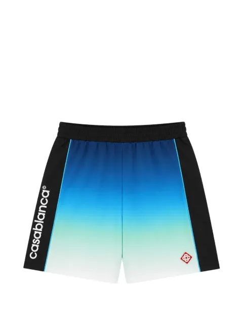 Casablanca gradient-effect logo-print shorts Blue MPF26JTR25301BLUEGRADIENT