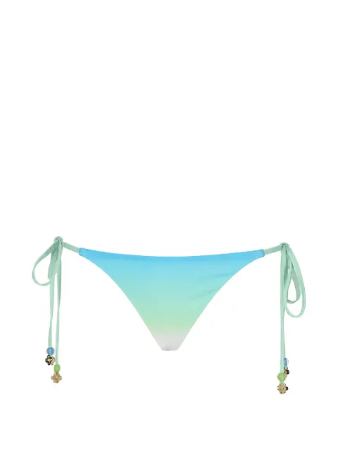 Casablanca gradient-effect bead-embellished bikini bottoms Blue WPF26SWM054