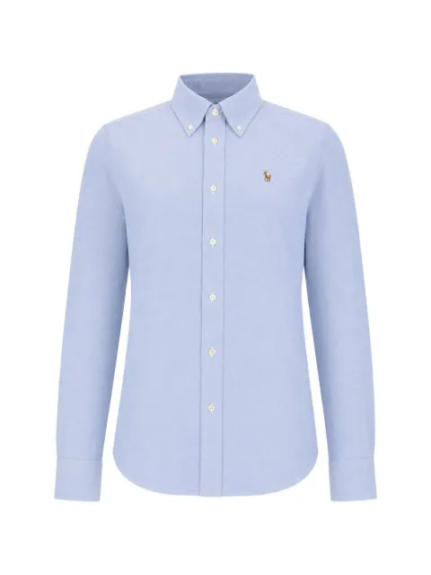 Polo Ralph Lauren embroidered-logo button-down shirt Blue 211941520001BSRBLUE