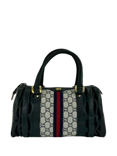 Gucci Pre-Owned 20th Century GG Supreme Plus Web boston bag Neutrals XIQFEWM3DQERCXX1