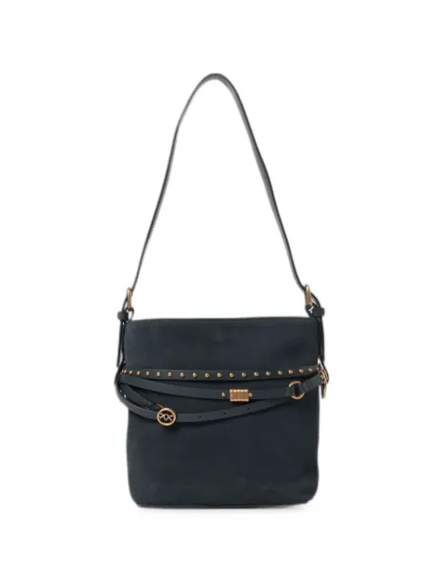 PINKO studded belted shoulder bag Grey 106340A0F6