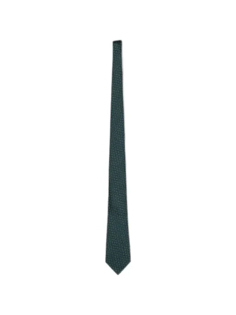 Zegna jacquard-knit silk tie Green 1PBZ3C44TA3