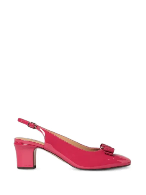 Ferragamo Vara patent-leather sandals Pink 790741