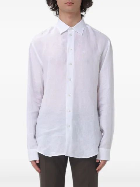 Emporio Armani long-sleeved cotton shirt White EM000099TE20549
