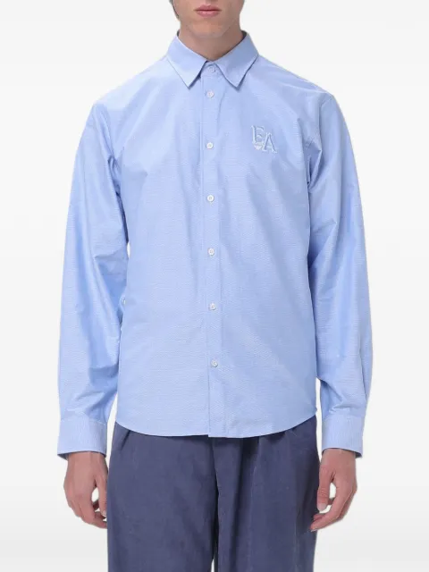 Emporio Armani Eagle Club cotton shirt Blue EM004776AF23036