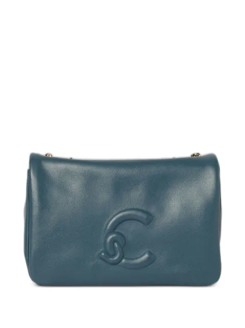 Coccinelle Dulse logo-embossed shoulder bag Blue E5SS5520101